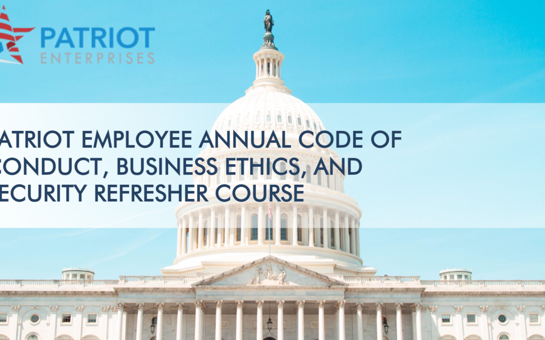 Annual Refresher – Code of Conduct, Business Ethics, and Security 2024